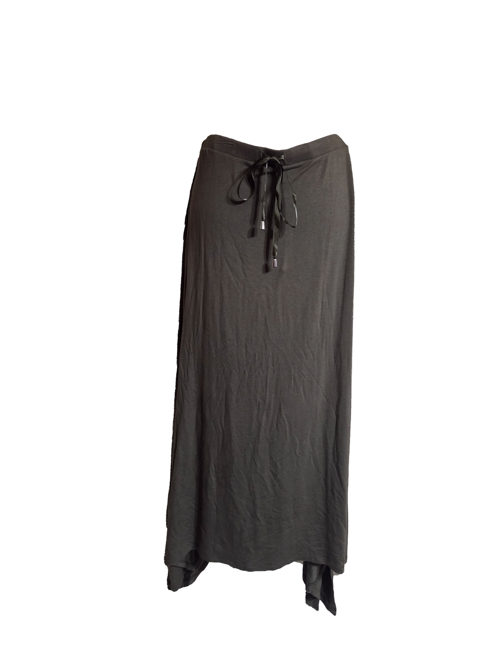 bobeau Olive Green Assemetrical Skirt